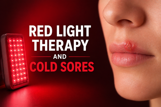 Red light therapy and cold sores