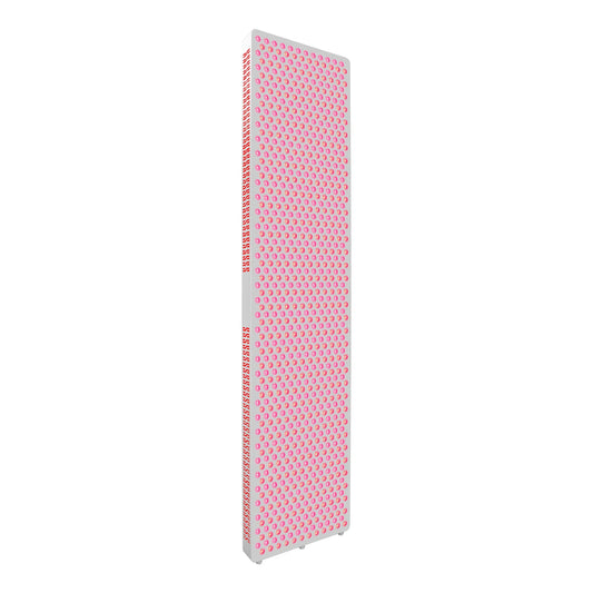 NovaThera premium red light therapy panel with numerous pink LED lights for full-body treatment