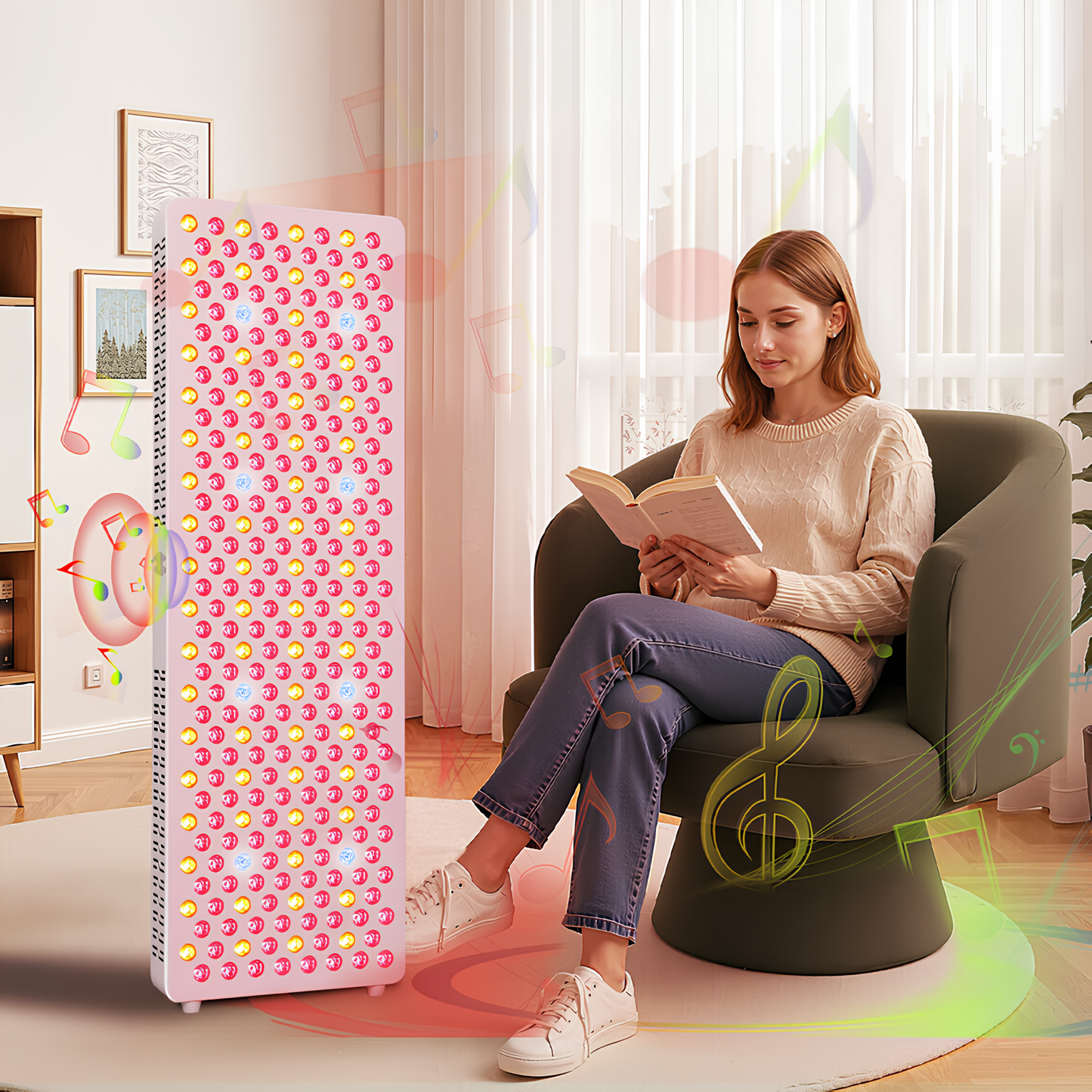 NovaThera 300 Max Red Light Therapy Panel – Wide 9-Wave Targeted