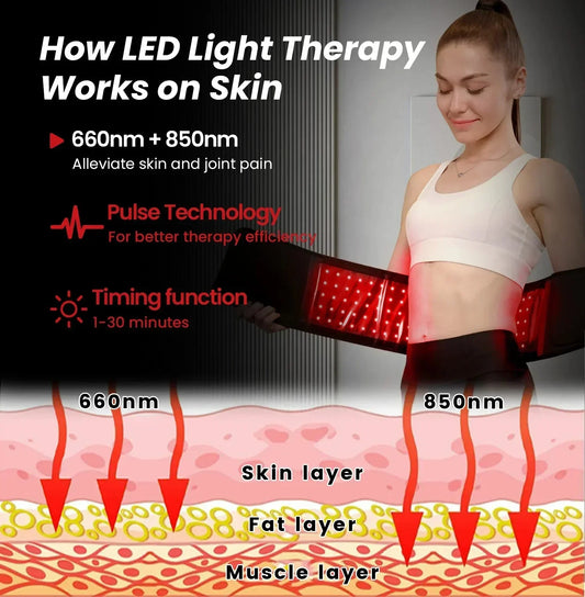 NovaThera Flex 105 Wearable Red Light Belt