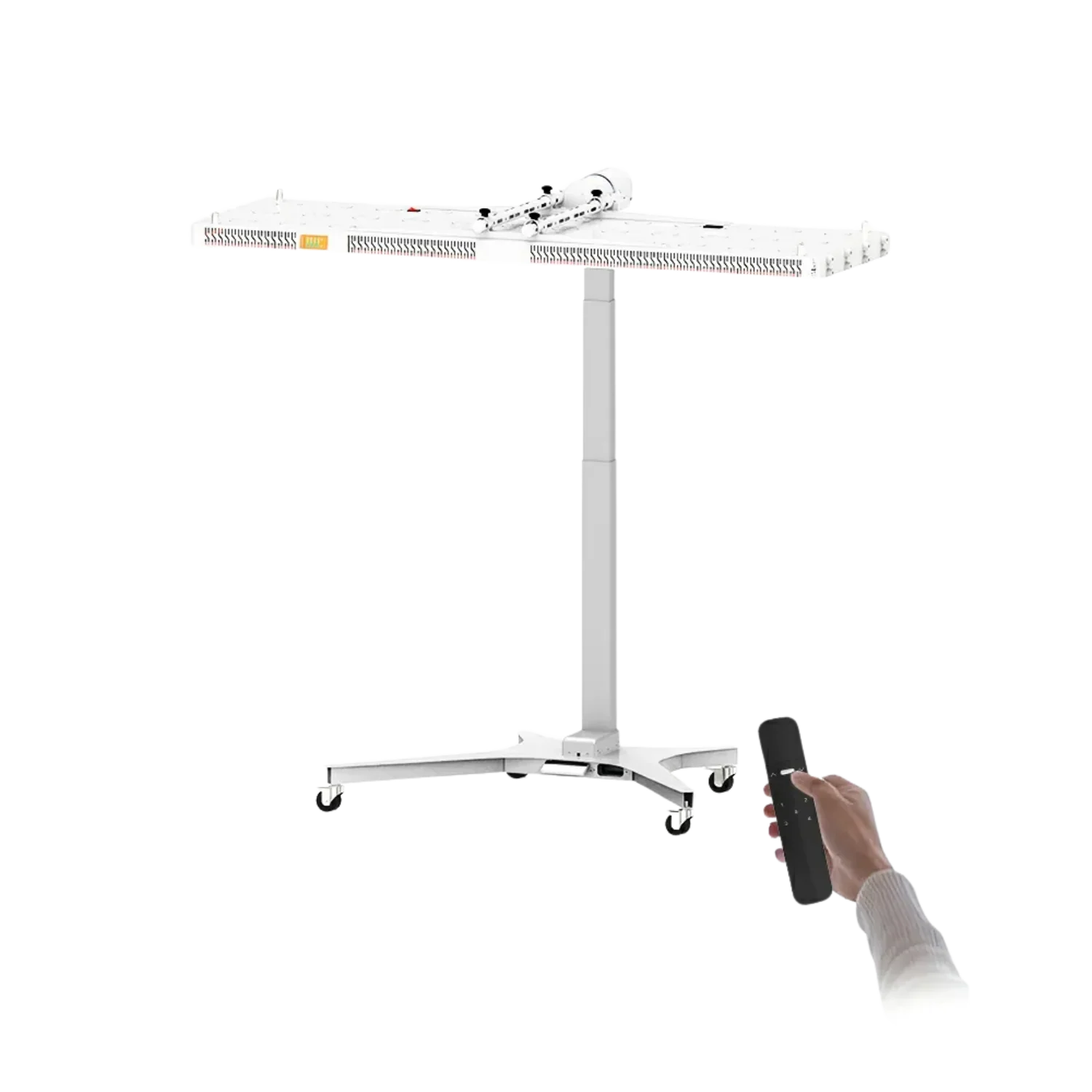 NovaThera premium red light therapy full-body LED panel on adjustable stand with remote control