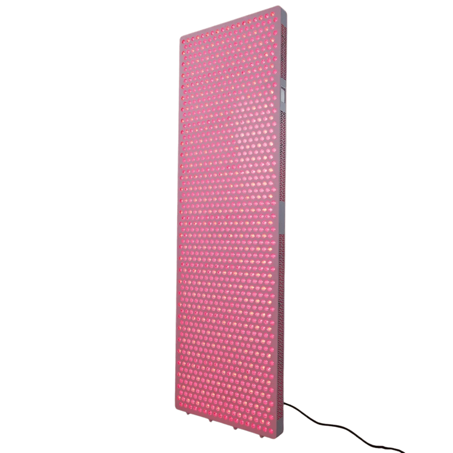 Large vertical panel with red LED lights for light therapy or phototherapy