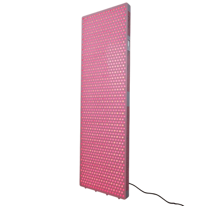 Large vertical panel with red LED lights for light therapy or phototherapy